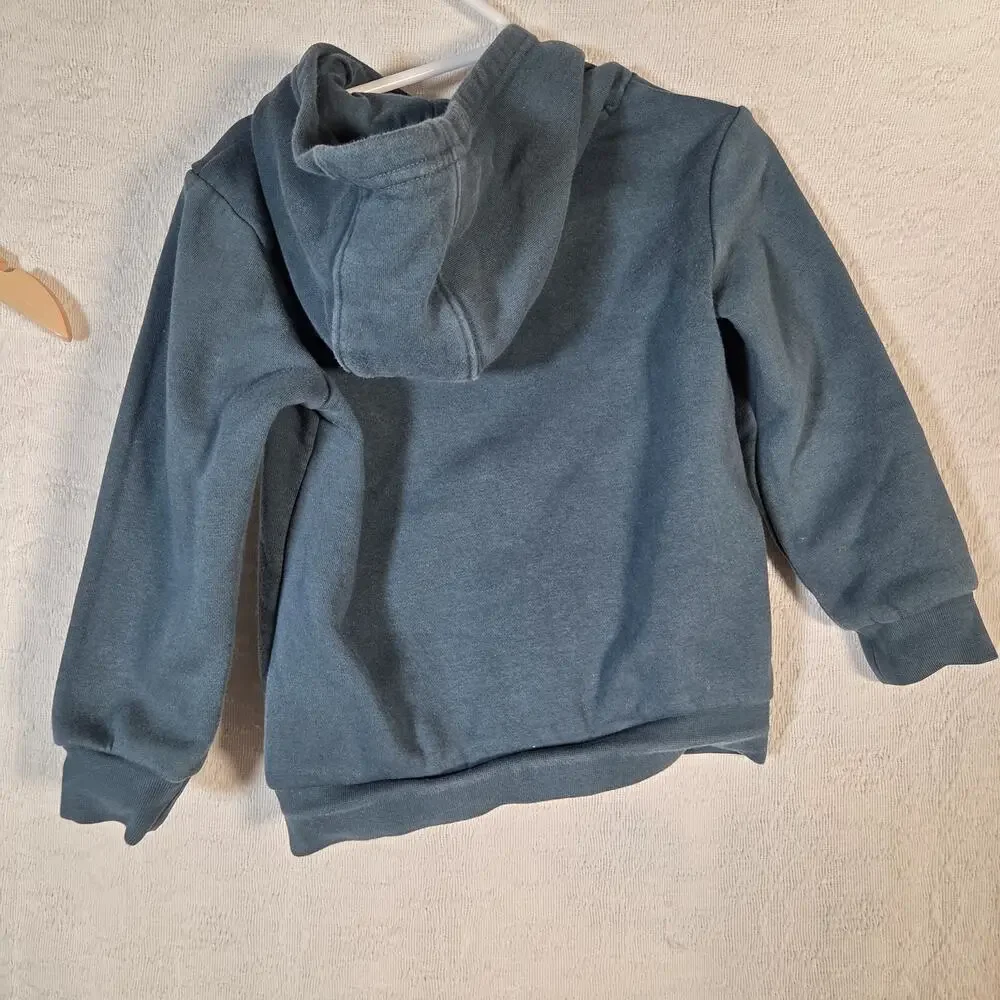 Adidas Toddler Tracksuit Set 3T Green Hoodie Sweatpants‎ Trefoil Logo Outfit